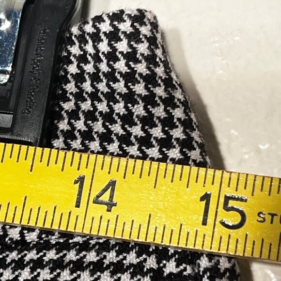 Bandolino Size 4 Stretch Houndstooth Dress Pants Polyester Blend Black & White - Picture 15 of 16